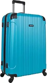[Kenneth Cole REACTION] Out of Bounds Lightweight Hardshell 4-Wheel Spinner Luggage, Teal, 28-Inch Checked, Out of Bounds