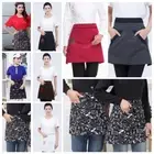 Antifouling Half Aprons Polyester Waist Aprons Work Apron for Men and Women