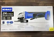 NEW KOBALT 24Volt MAX 5" Angle Grinder/Cutoff Tool W/ 6 Discs and Tool Bag