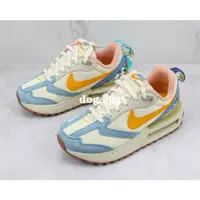 在飛比找蝦皮購物優惠-NIKE AIR MAX DAWN 牛仔丹寧 花卉拼接 橘黃