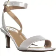 Naturalizer Kitten Heel Sandal Ankle Strap Open Toe Formal Pump Size 8 Pearl