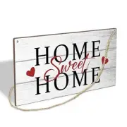 Home Sweet Home Wooden Hanging Sign Plaque, Wall Decor Sign With Sweet Home-09