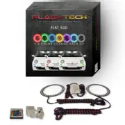 RGB Angel Eye LED Halo Ring kit with IR Remote for 2012-2013 Fiat 500 Headlights (for: Fiat)