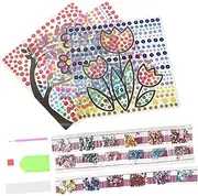 Hohopeti 1 Set Diamond Drawing Kits for Gems Dot Art for Diamond Art Frame Bookmarks Christmas Crafts Christmas for Stickers Girl Plastic