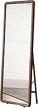 Full Length Mirror,Hanging and Freestanding Floor Mirror,Rectangular Free Standing Mirror,for Bedroom Entry Dressing Room Bedroom(Walnut,160cm)