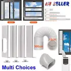 Portable Air Conditioner Window Slide Kit Seal Plate Exhaust Hose Duct Connector