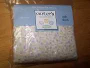 NEW CARTERS STARTERS Floral Fitted Crib Sheet 200 thread count