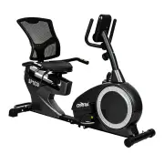 Recumbent Magnetic Exercise Bike with 16 Resistance Levels | Adjustable Seat, Heart Rate Monitor & LCD Display