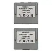 2x 3.6V Remote Control 68301000 68300900 2750mAh Rechargeable NI-MH Battery
