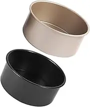 Cabilock 6inch Heart Cake Pan Removable Bottom Nonstick Aluminum Molding Baking Molds for Chiffon Cheese Cakes