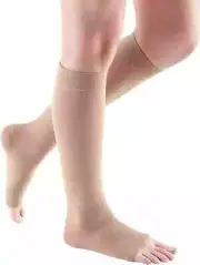 MEDI Comfort Calf High, Open Toe, (Size: V) 15-20mmHg Natural