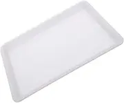 MOLUCKFU Water Rubbing Painting Disk Paint Trays Art Crafts Trays Rectangle Tray Art Tray for Painting Art Tray for Home Crafts Organizer Tray Pigment Multi-Functional Trays White Plastic