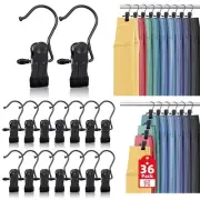 36 Pack Boot Hangers Clips for Closet, Heavy Duty Legging Organizer for Close...