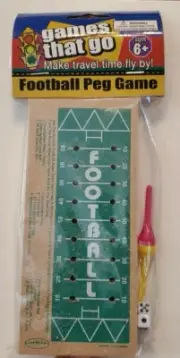Games That Go! Travel Football Peg Game Ages 6+ New In Package