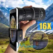 16x52 Zoom BaK-4 Monocular Telescope Lens Camera HD Scope Hunting Phone Holder