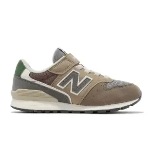 【NEW BALANCE】童鞋 996 V3 寬楦 中童 棕 灰 綠 麂皮 魔鬼氈 小朋友 休閒鞋 NB 紐巴倫(YV996MA3-W)