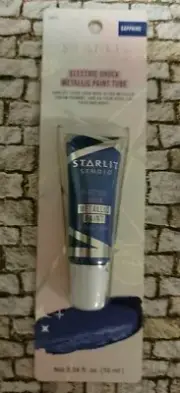 Starlit Studio Electric Shock Metallic Art Paint - SAPPHIRE - 0.34 fl oz