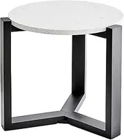 Cooper & Co. Sass Terrazzo Black Base Side Table, Multicolor, 49 cm Length x 49 cm Width x 47 cm Height
