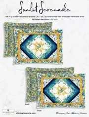 Quilt Kit Sunlit Serenade 36" X 26" Spring Floral Queen Size 2 Pillow Shams T&B