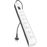 Belkin 6 Outlet Surge Protection Strip with 2m Power Cord [BSV603AU2M]