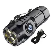 LED Flashlight 18350 Super Bright Torch Rechargeable USB Light Waterproof Campin
