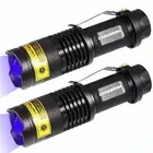 DARKBEAM UV 365nm Light Flashlight 2 Packs Wood's lamp Blacklight LED Portabl...