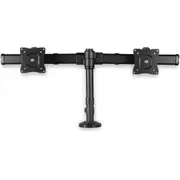 StarTech.com Desk-Mount Dual-Monitor Arm, For up to 27"(17.6lb/8kg) Monitors, Low Profile Design, Clamp/Grommet Mount, Dual Moni