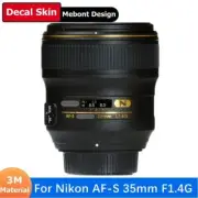 Mebont Decal Skin For Nikon AF-S 35mm F1.4 G Camera Sticker Vinyl Wrap Film Coat