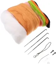 Tofficu DIY Wool Felting Kit 1 Set Needle Felting Accessories Animal Doll Material