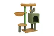 Cat Tree Tower Kitten Scratching Post Kitty Sisal Scratcher Bed House Stand Hammock Cave Furniture Castle Condo Perch