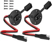 TOYANDONA 1 Pair SAE Quick Connection Cable for Solar Panels Solar Charger Wire with Screws for Efficient Charging and Easy Installation