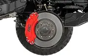 Rough Country Brake Caliper Covers for Ford F-250 Super Duty (2023-2024) 2WD/4WD - Red Aluminum, Front & Rear Caliper Cover (Set of 4)