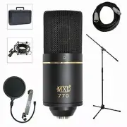 MXL 770 Professional Studio Condenser Mic Recording Bundle