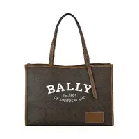 在飛比找momo購物網優惠-【BALLY】BALLY CAILE燙印白字LOGO滿版B字