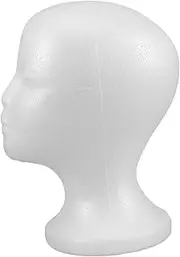 WRITWAA Mannequin Head Hat Display Head Model for Artists Head Model Props Head for Mannequins Head Mask Display Head Mannequin Stand Head Mannequin White Foam