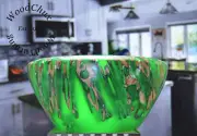 Handmade Bowl Cholla Cactus & Resin Hand Crafted USA 373a