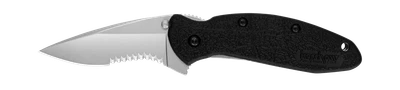 Kershaw Knives Scallion Liner Lock Black GRN 420HC Carbon Steel 1620ST