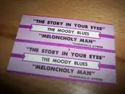 2 Moody Blues Story In Your Eyes / Meloncholy Man Jukebox Title Strips