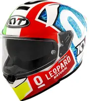 KYT R2R MAX Foggia Misano 2021 Replica, full face helmet , color: White/Red/Green/Light Blue , size: XXL