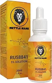 Mettle Mane - RU58841 5% Solution (50mg/ml) - DHT Blocker Hair Serum - 30ml Bottle