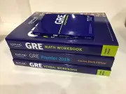 Kaplan GRE Course Edition set: Premier 2018, Math, Verbal, Pocket Reference