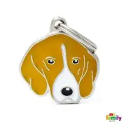 My Family Friends Fox Hound Cute Dog Name Id Tag Charm