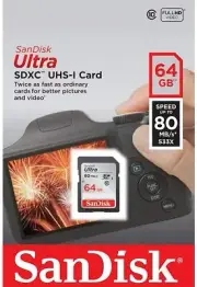 NEW Sandisk Ultra Plus SDXC UHS-I SD Class 10 Memory Card with Adapter 64GB 64 G