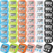 48 Pcs Digital Kitchen Timer Bulk Small Magnetic Backing Stand Timer Clock Lo...