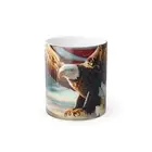 Patriotic Color Morphing Mug, 11oz - Eagle Design, USA Gift, Home Decor, Unique