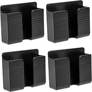 EPIGEIST 4pcs Wall Mounted Remote Holder and Phone Wall Containers Storage for Remote Controllers and Mobile Phones Organize Your Space Efficiently