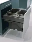 kitchen cabinet pull out 90 L capacity bins soft close runners hafele st60