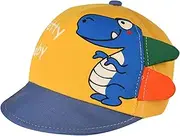[Mikiuly] Children's Baseball Cap, Baseball Cap, Sun Hat, Adjustable Sports Cap, UV Protection, Cotton Peaked Cap, Baseball Cap for Children 1-4 Years, Yellow, 50
