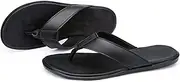 [LPXPLP] Flip-Flop Sandals,Men's Flip Flops Men's Open Toe Sandals,Casual Flip-Flops,Beach Slippers,Home Sandals,Vacation Sandals Black,41