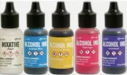 TIM HOLTZ RANGER ALCOHOL INK 5 X 14ML BOTTLES ~SET 17 BELOW 4 COMBINED POS-B4